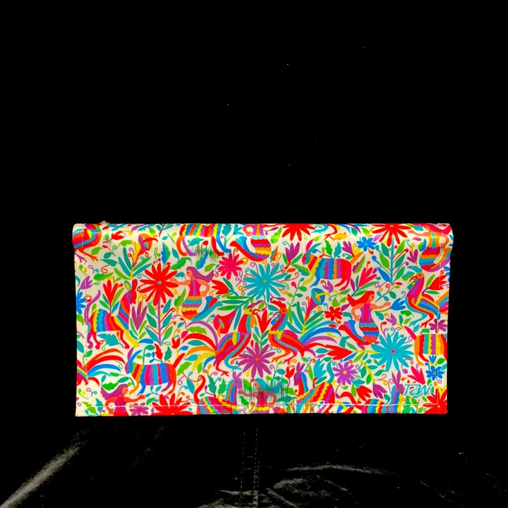 Very bright and fun women’s wallet - large.  Never used with tags.